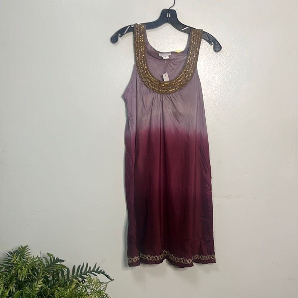 DEBBIE KATZ SOUTH BEACH 100% Silk DRESS SIZE‎ L